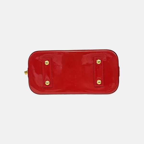 ALMA BB Monogram Patent Leather Red