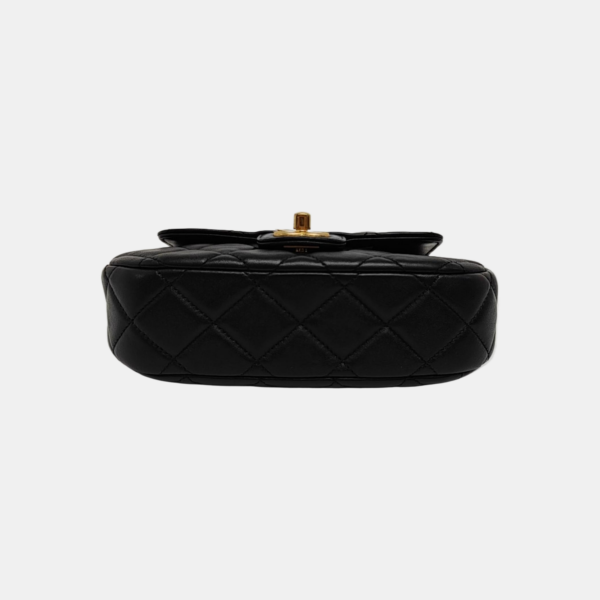 Quilted Lambskin Medium Black