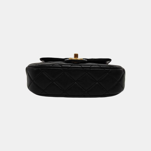 Quilted Lambskin Medium Black