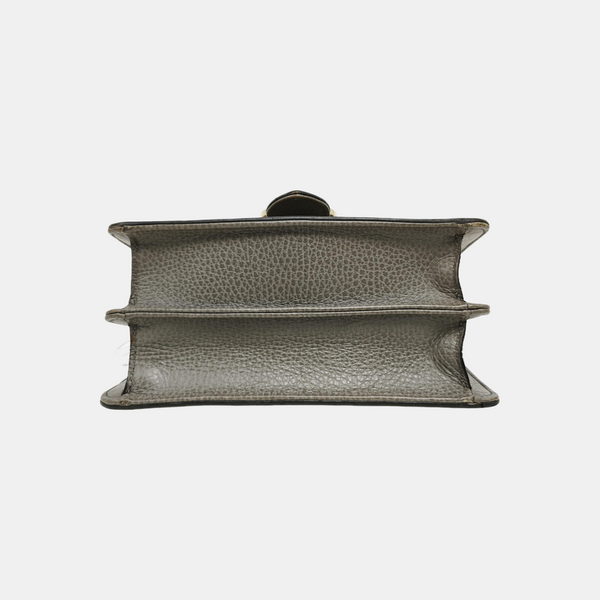 Interlocking G Small Calfskin Gray