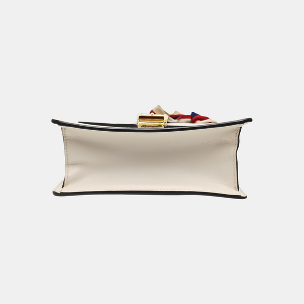Sylvie Mini Calfskin White