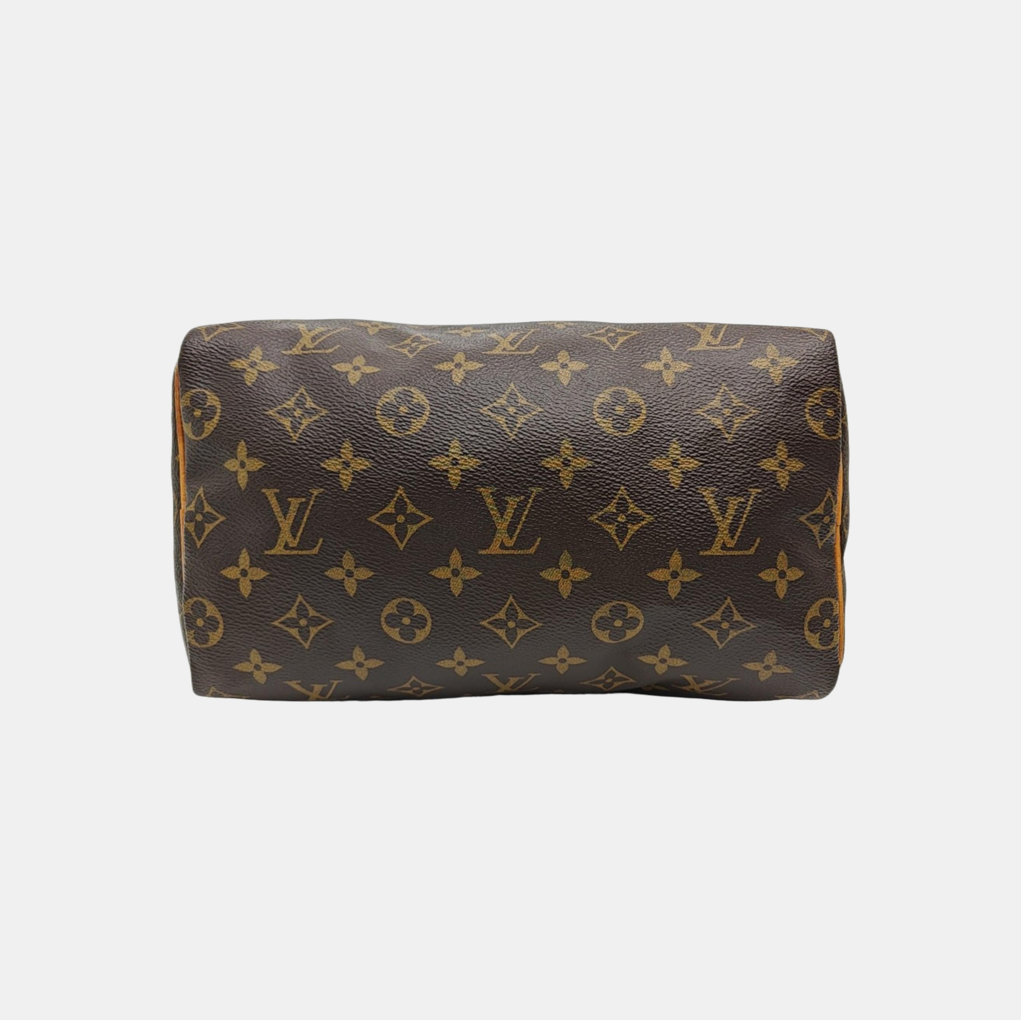 SPEEDY 25 Monogram Coated Canvas Brown