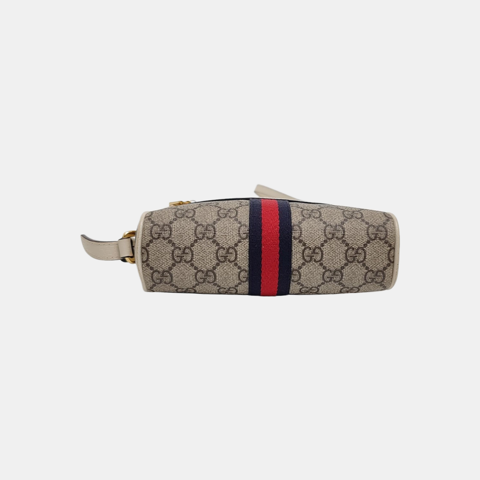 Ophidia Mini Monogram Coated Canvas Beige