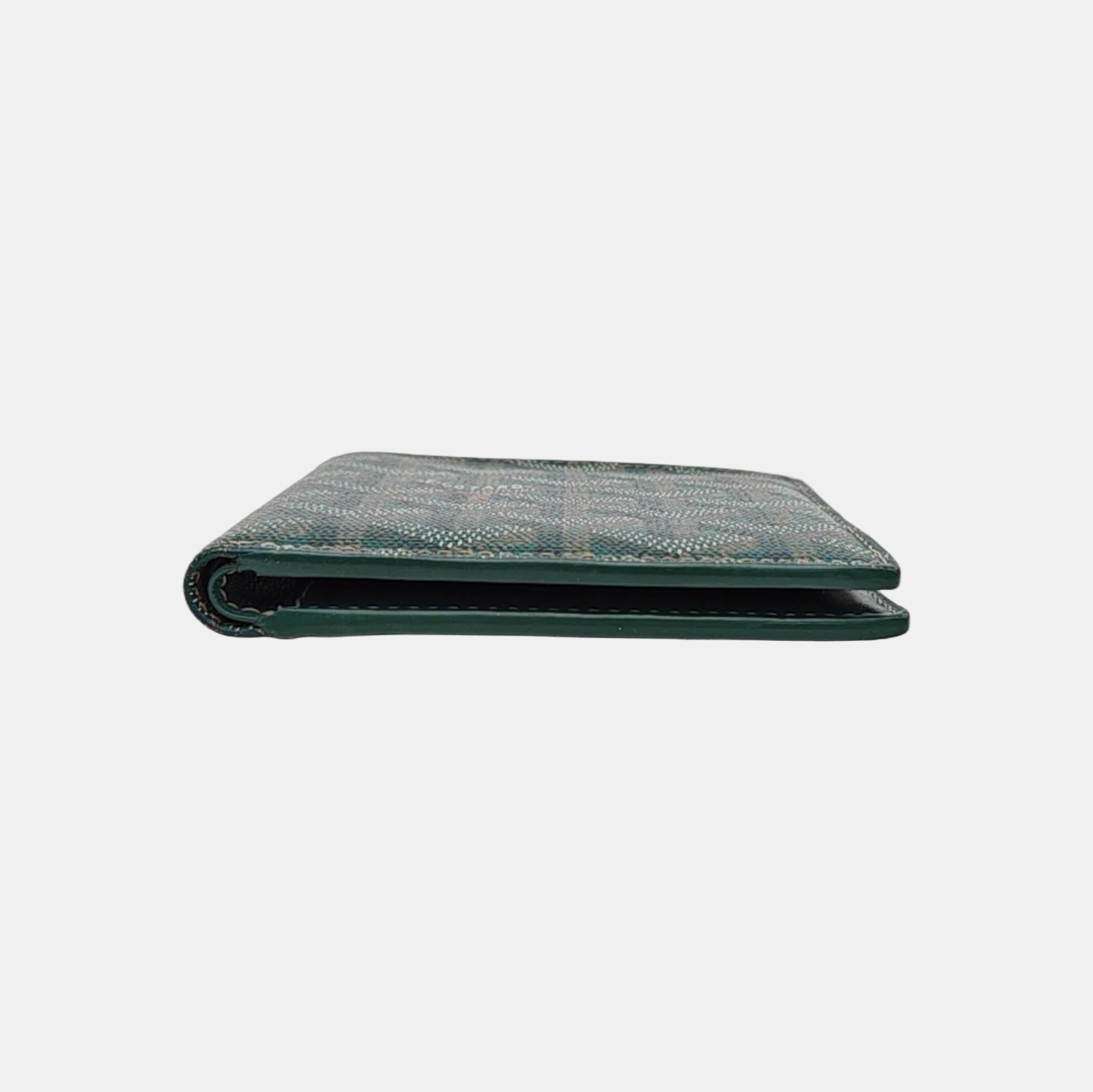 Saint-Marc Coated Canvas Green Wallet