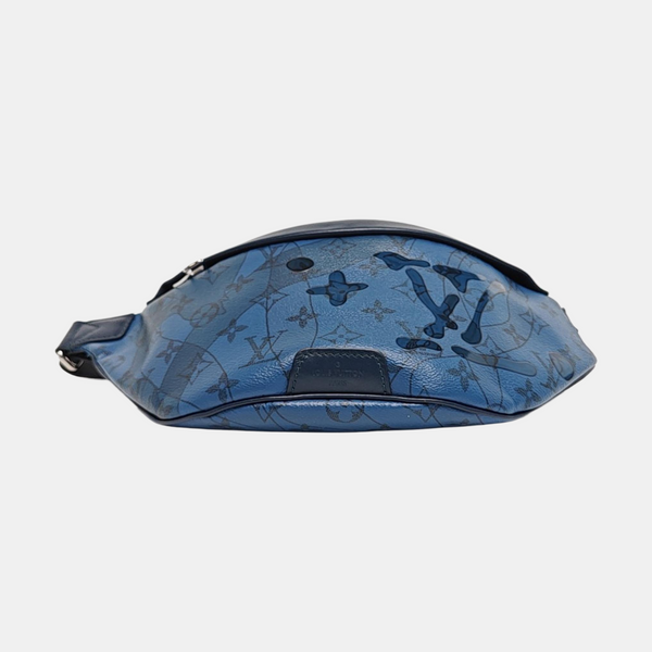 DISCOVERY PM Monogram Coated Canvas Blue