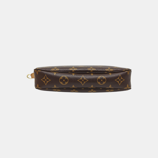 Monogram Coated Canvas Shoulder Bag Brown