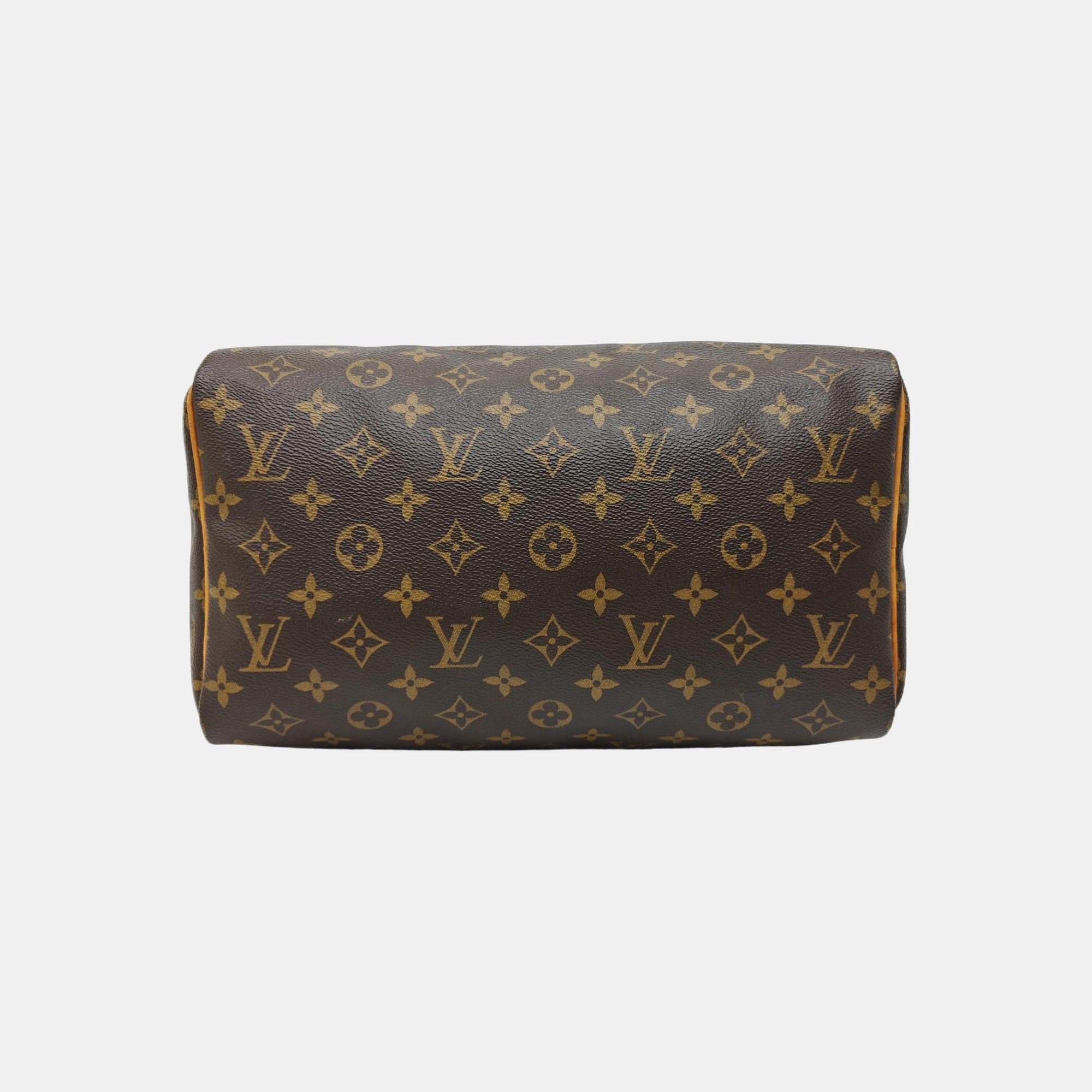 SPEEDY 30 Monogram Coated Canvas Brown