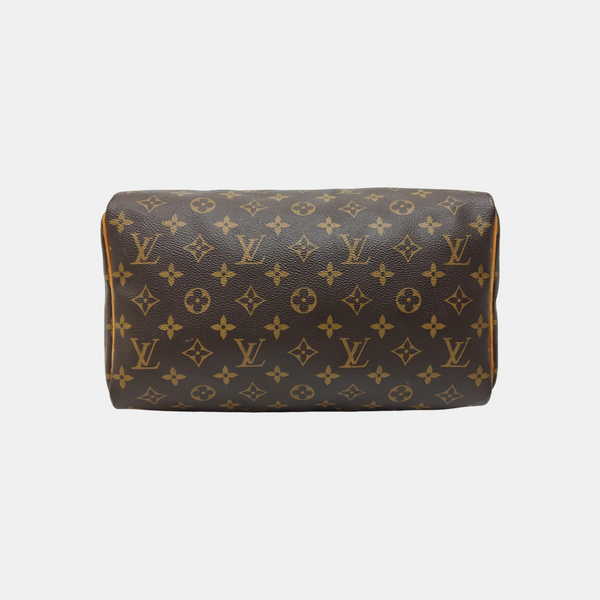SPEEDY 30 Monogram Coated Canvas Brown