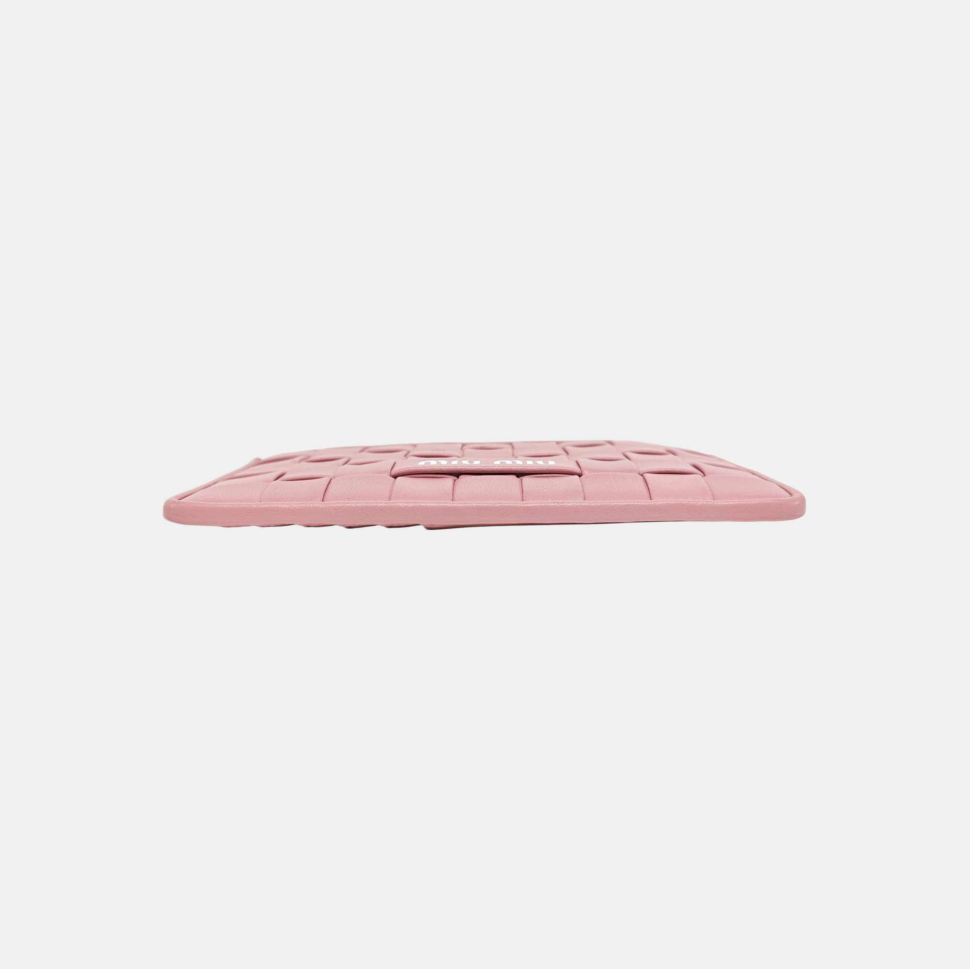 Lambskin Card Holder Pink