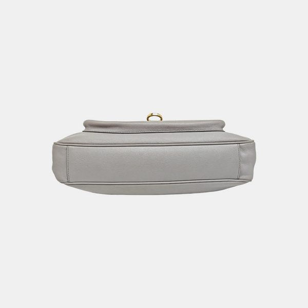 Calfskin Shoulder Bag Gray