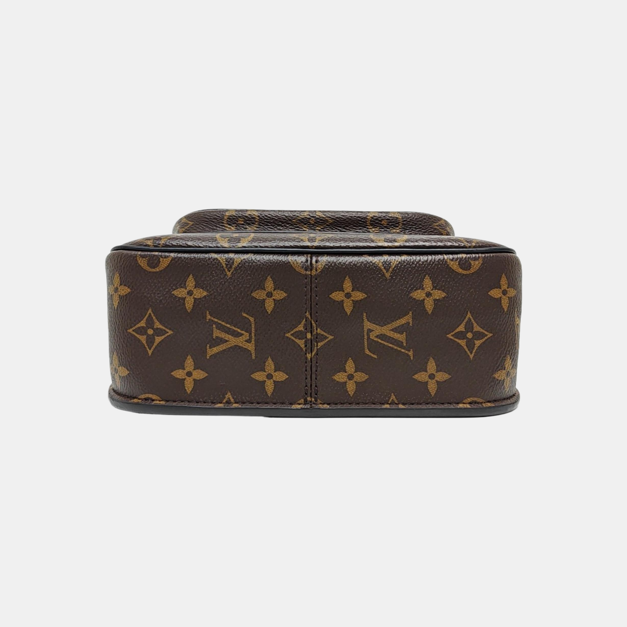 PASSY Monogram Coated Canvas Brown