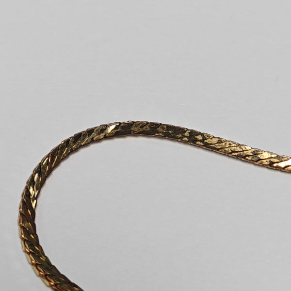 Twist Round Metal Gold Necklace