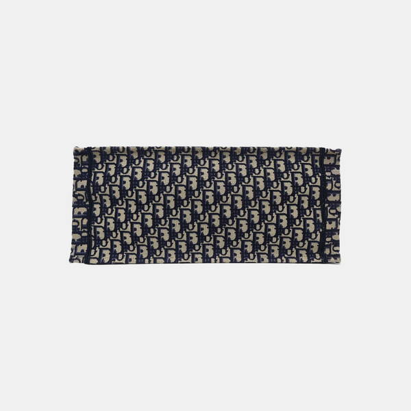 Book Tote Large Oblique Canvas Blue