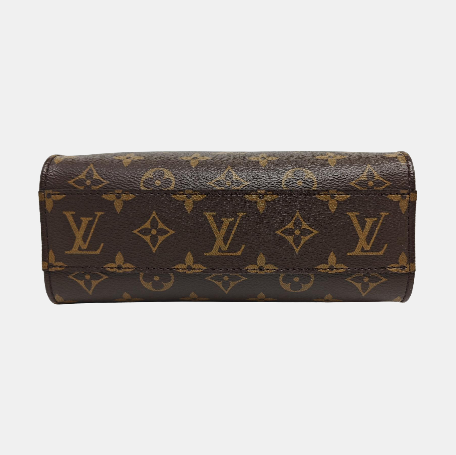 SAC PLAT BB Monogram Coated Canvas Brown