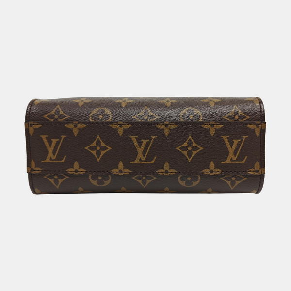 SAC PLAT BB Monogram Coated Canvas Brown