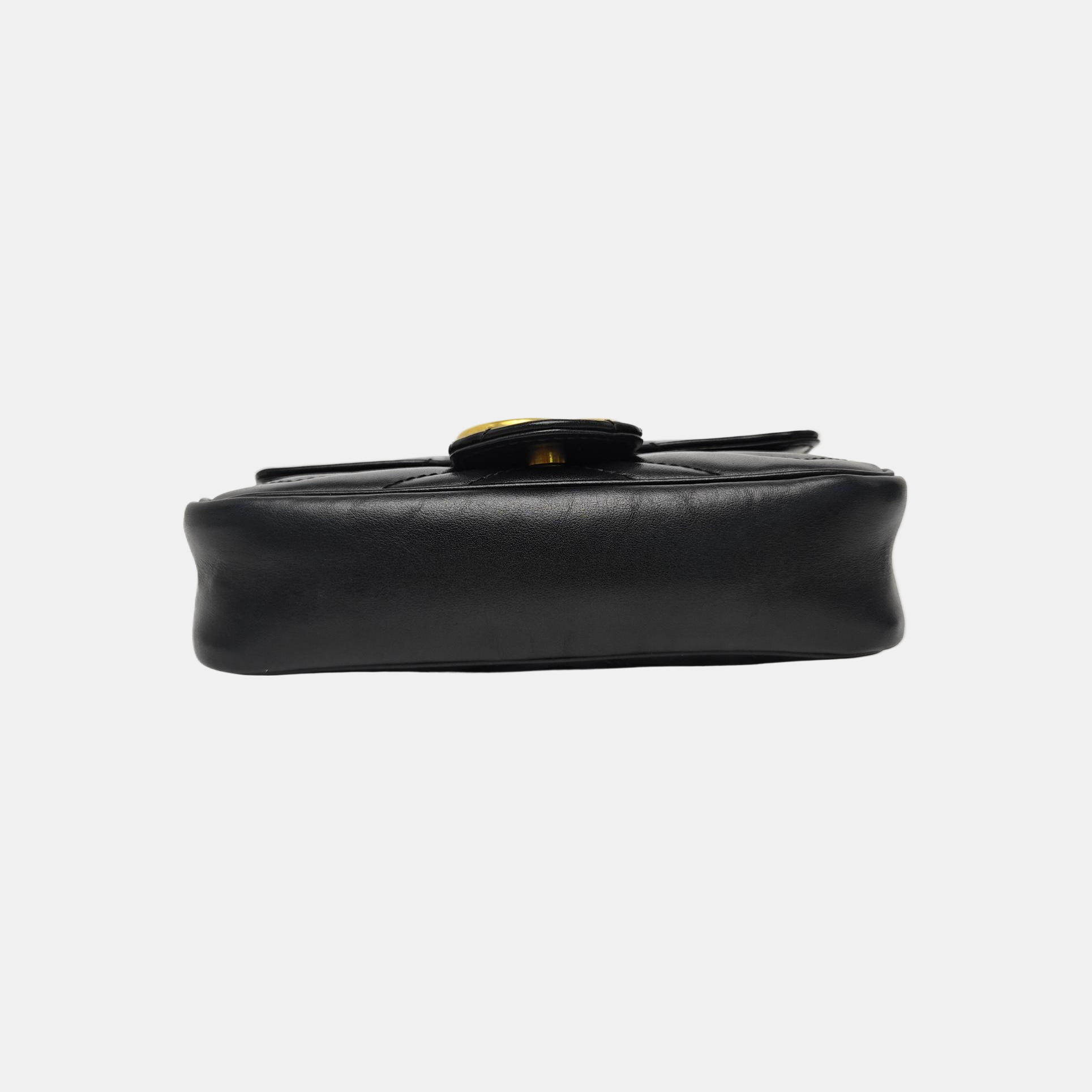 GG Marmont Mini Quilted Calfskin Black