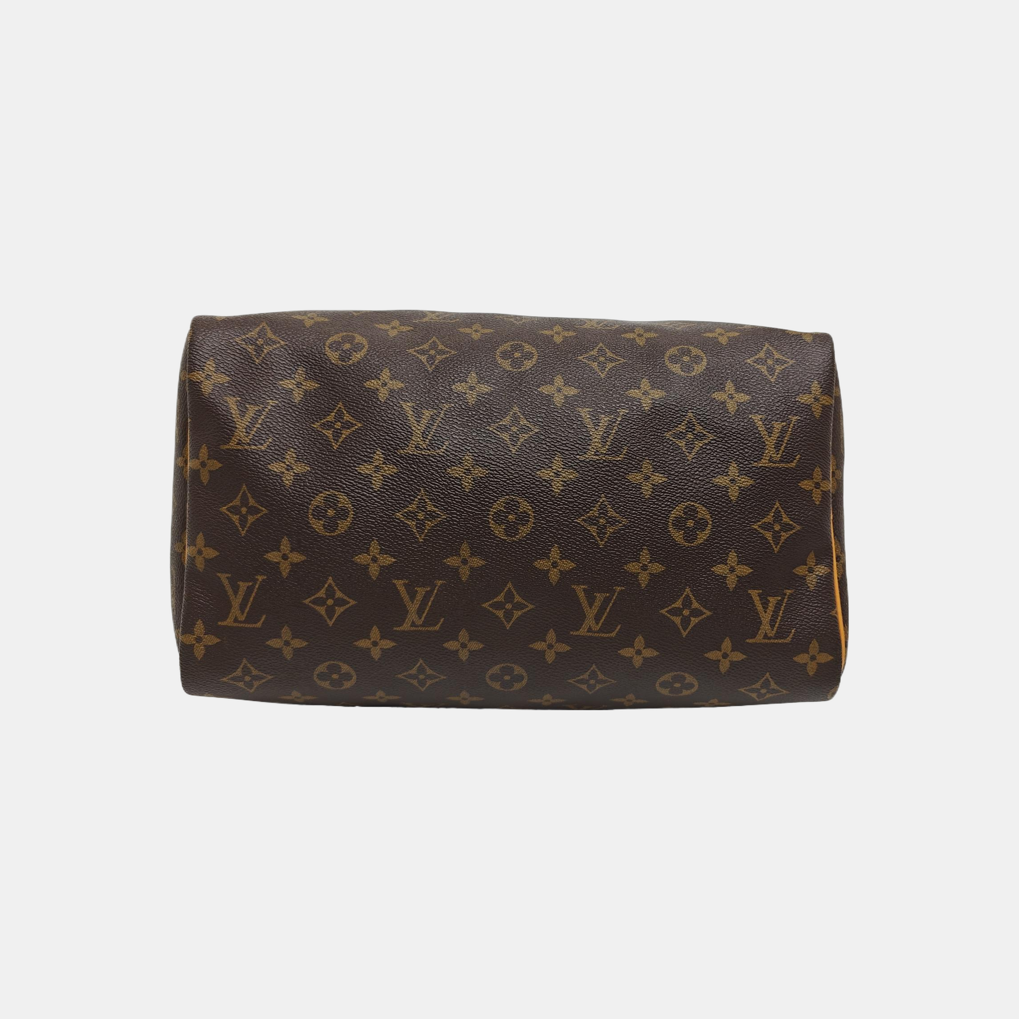 SPEEDY 30 Monogram Coated Canvas Brown