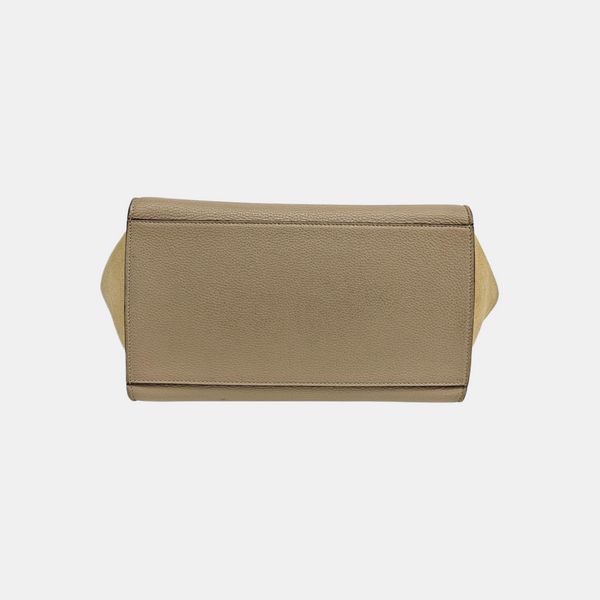 TRAPEZE Small Calfskin Beige