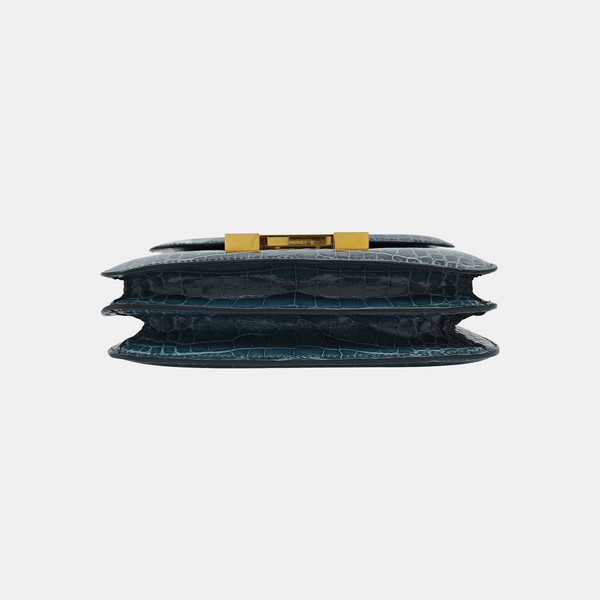 Constance 19 Shiny Porosus Crocodile Blue