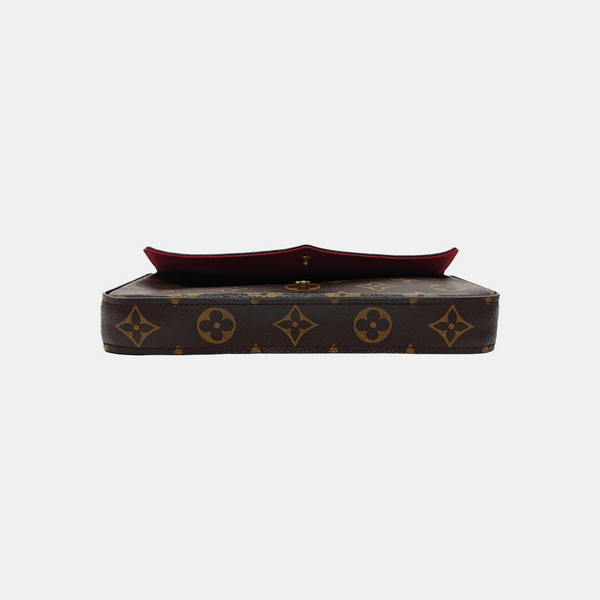 FÉLICIE Monogram Coated Canvas Brown