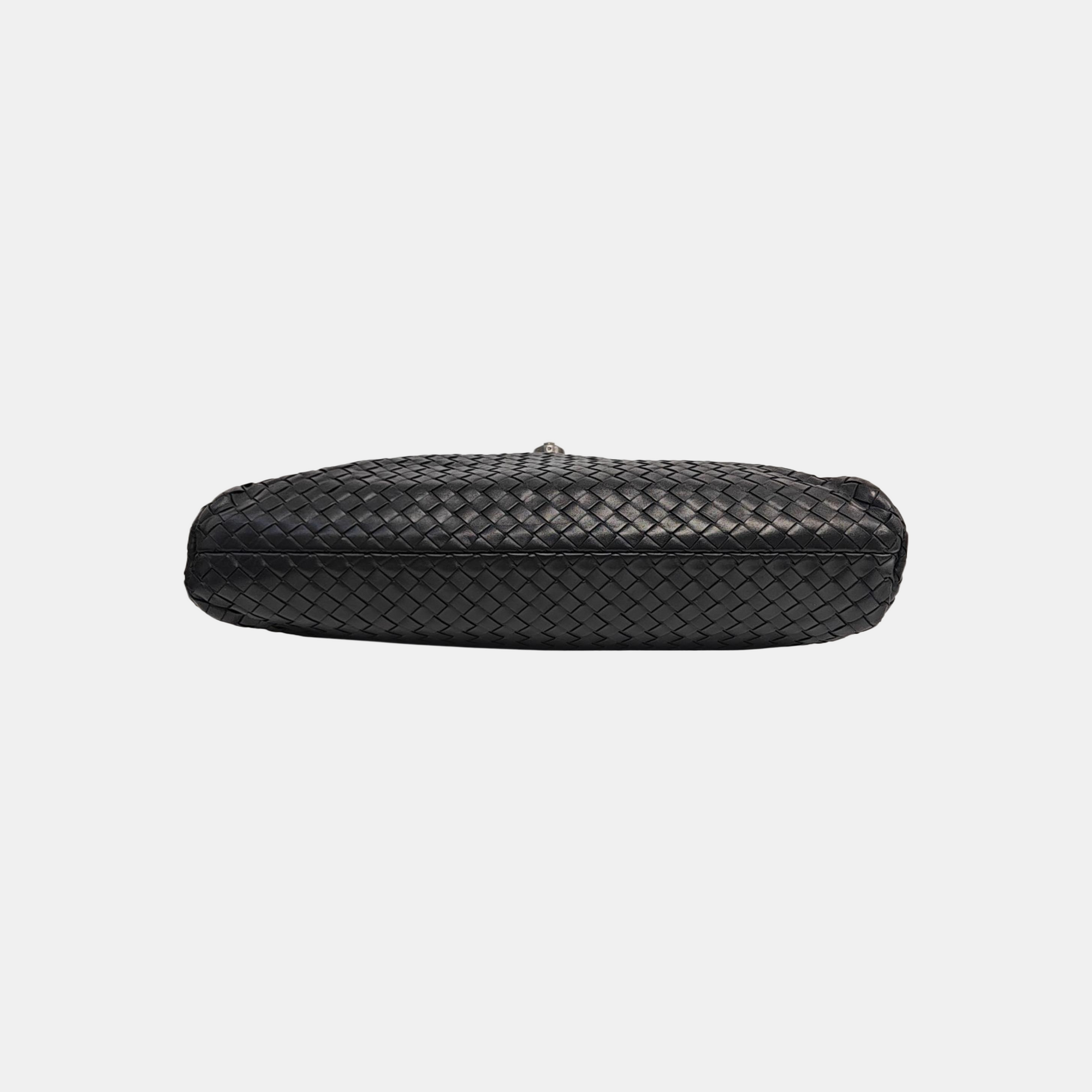 Calfskin Top Handle Bag Black