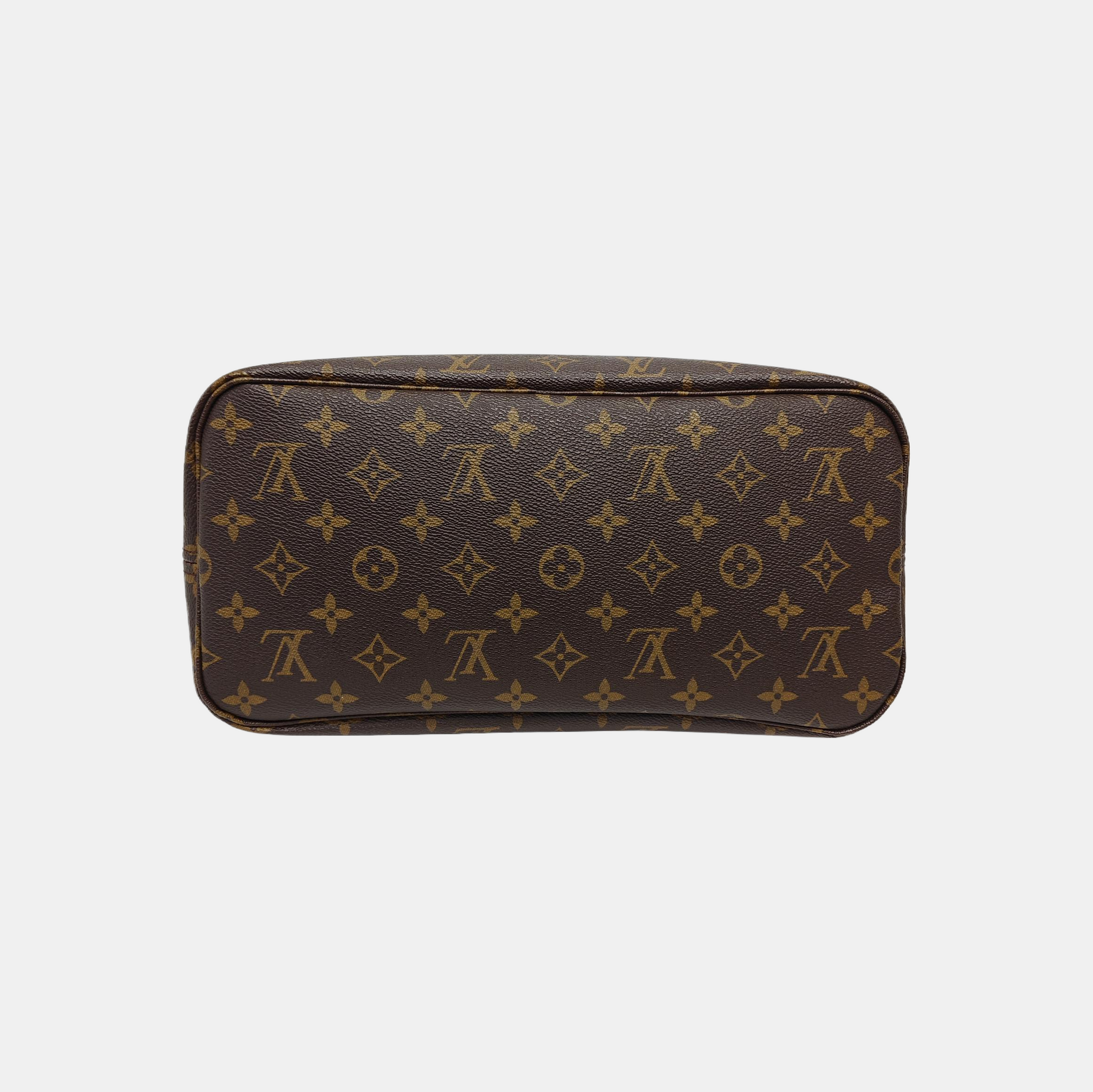 NEVERFULL MM Monogram Coated Canvas Brown