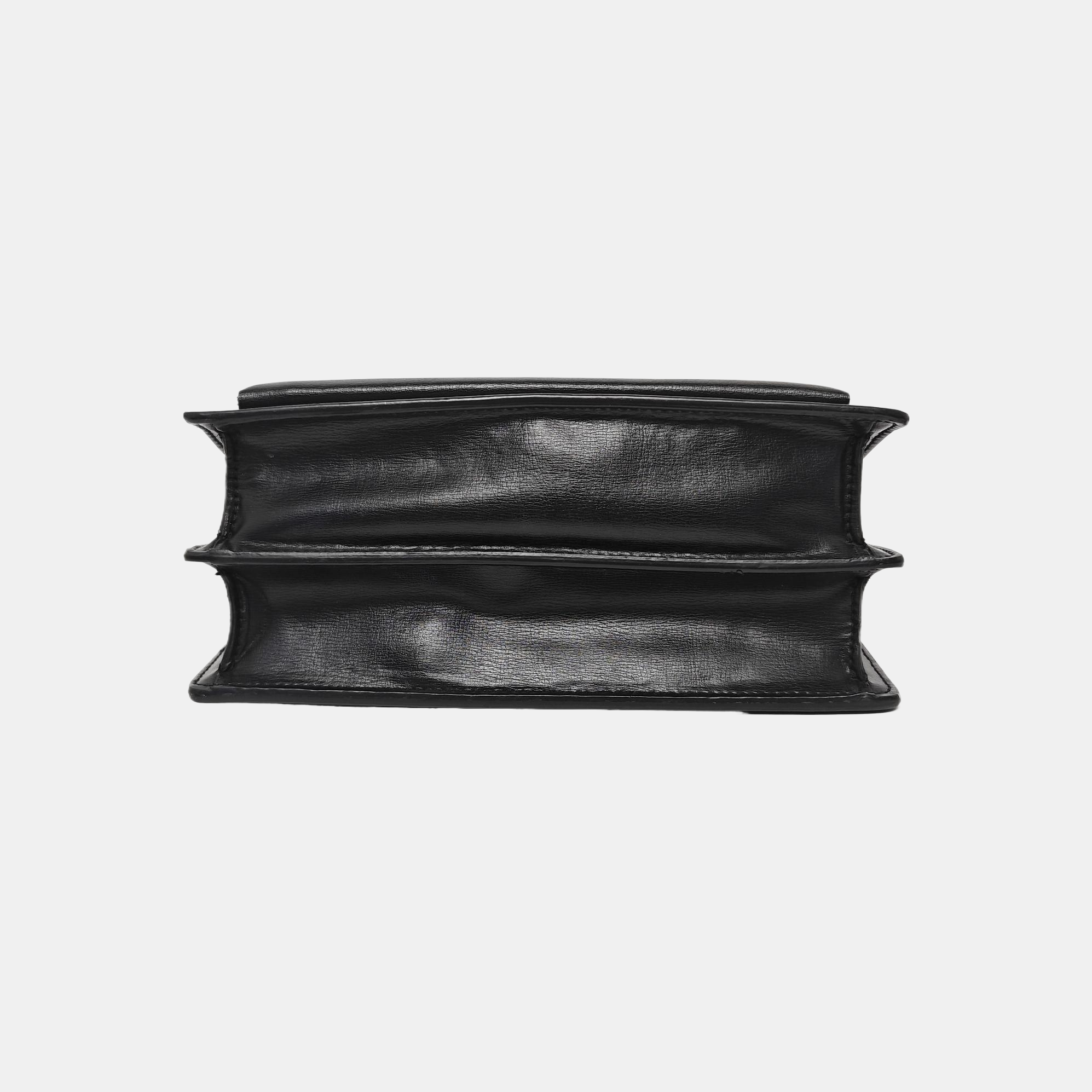 SUNSET Medium Calfskin Black