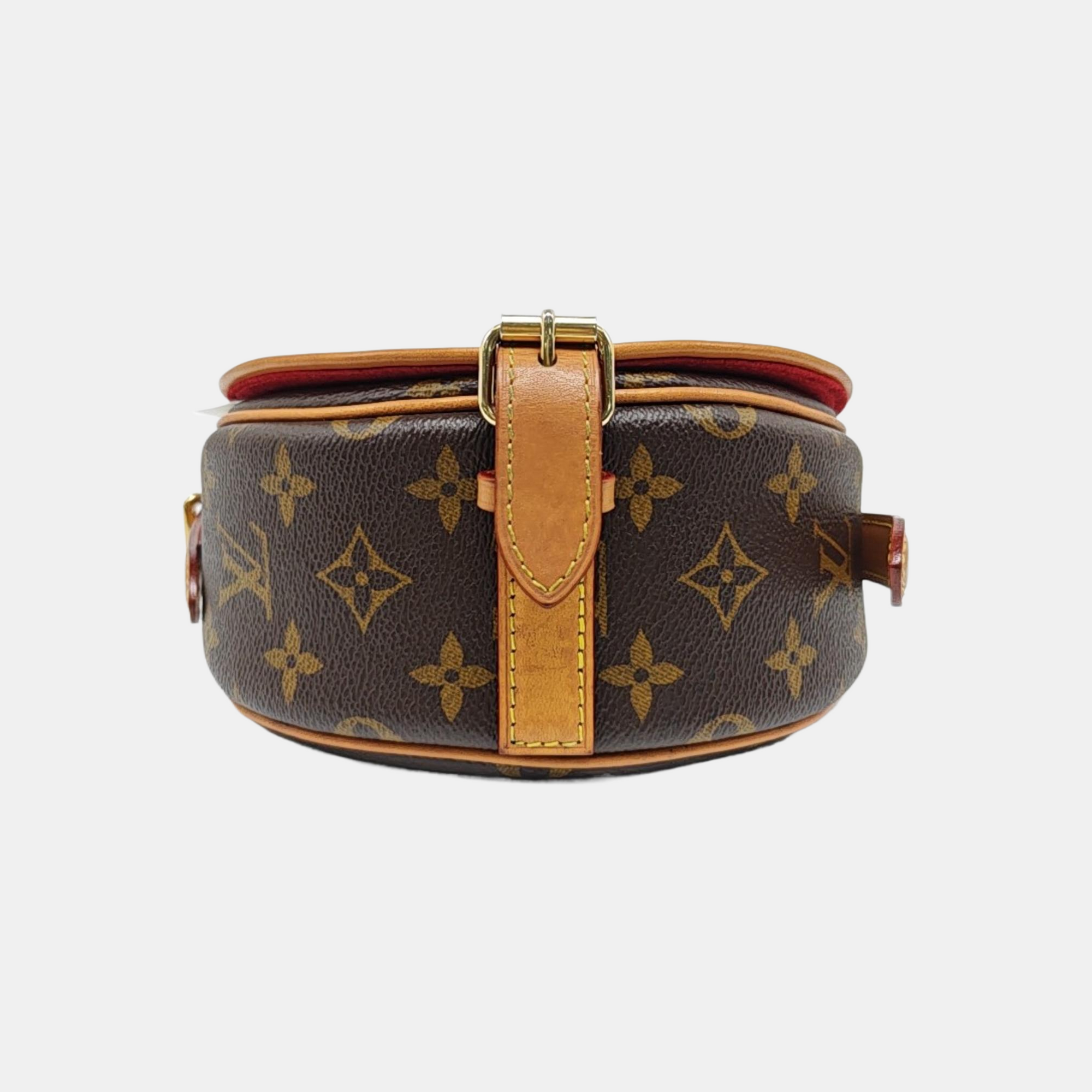 TAMBOURINE Monogram Coated Canvas Brown