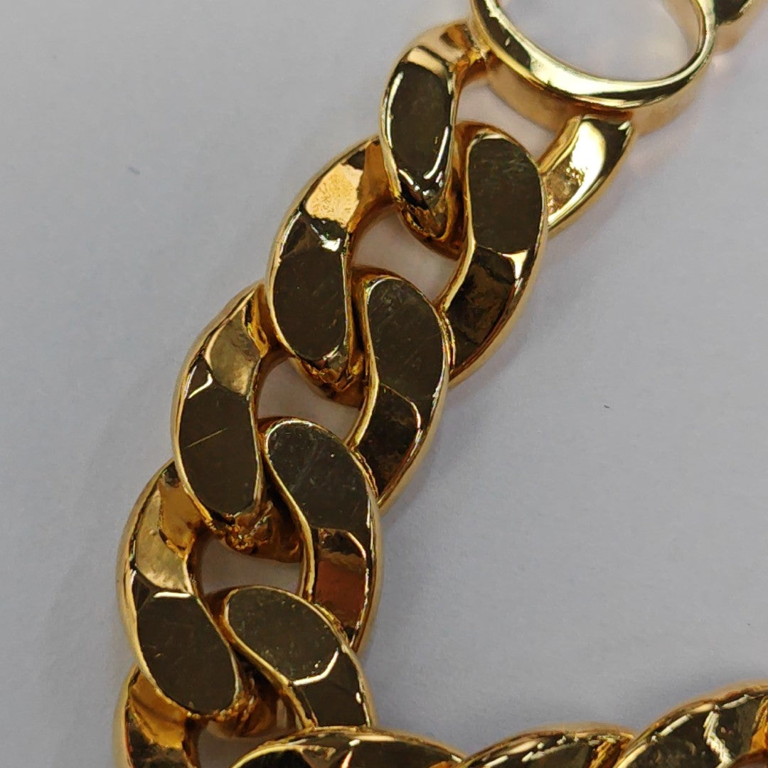 CD Icon Metal Gold Necklace