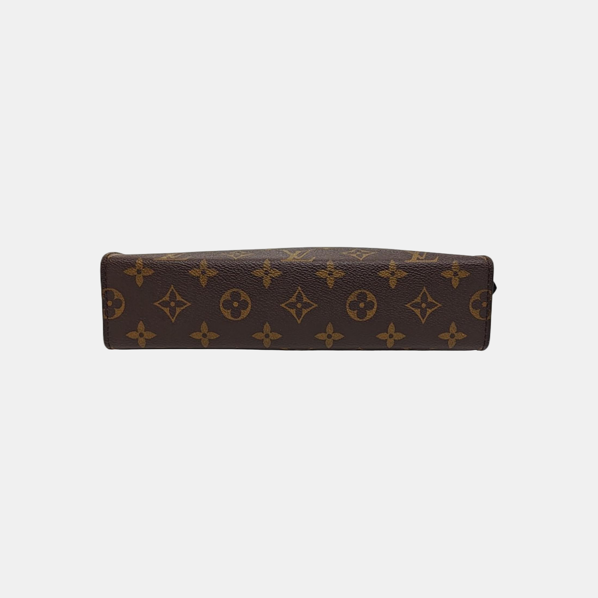 TOILET POCKET 26 Monogram Coated Canvas Brown