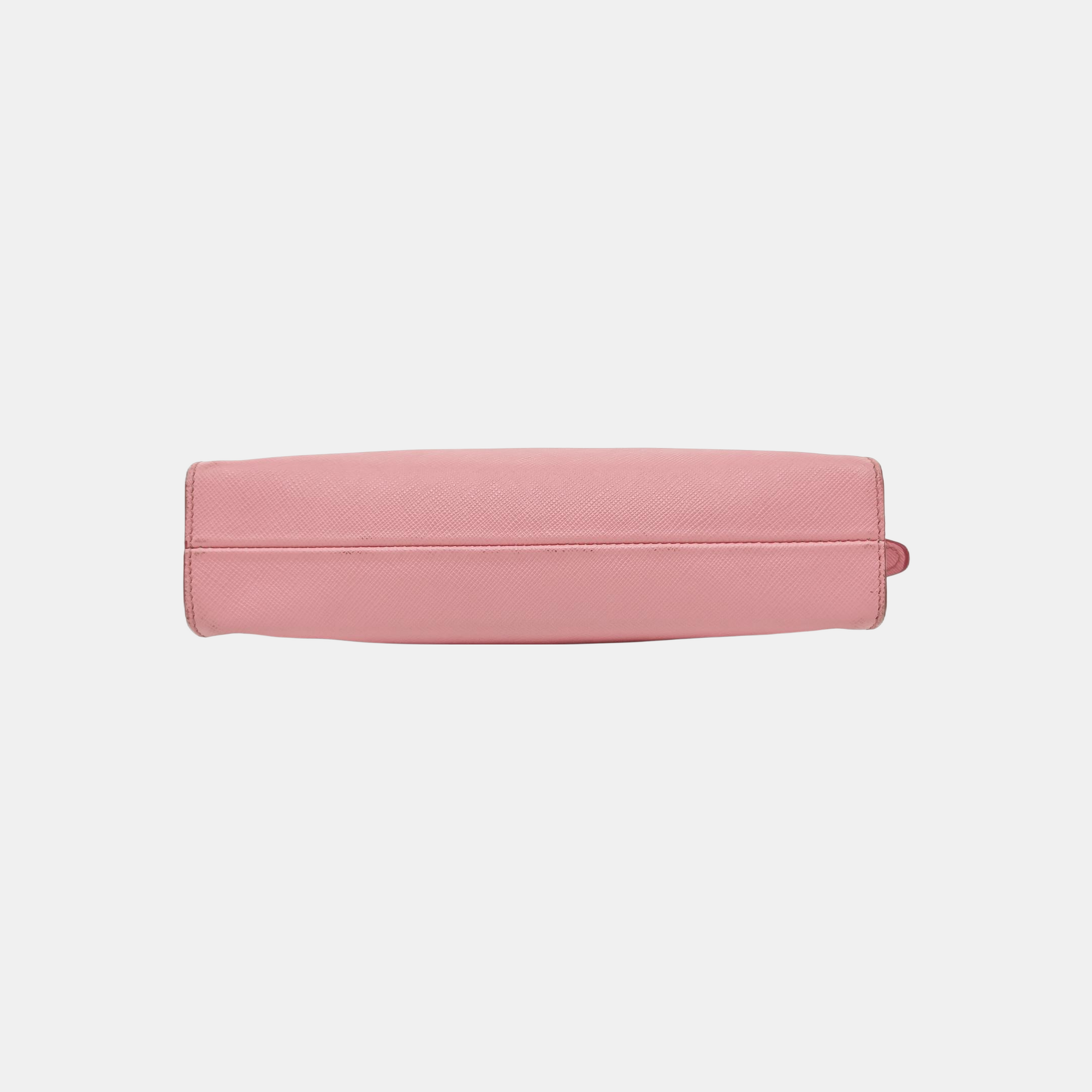 Saffiano Calfskin Clutch Pink