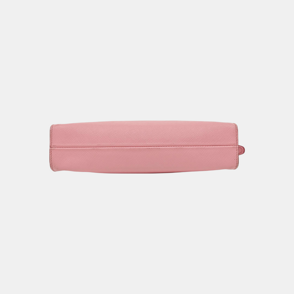 Saffiano Calfskin Clutch Pink