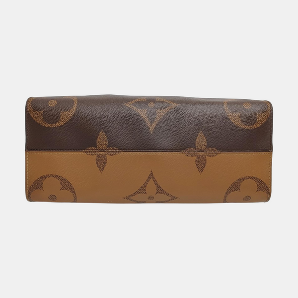 ONTHEGO MM Monogram Coated Canvas Brown