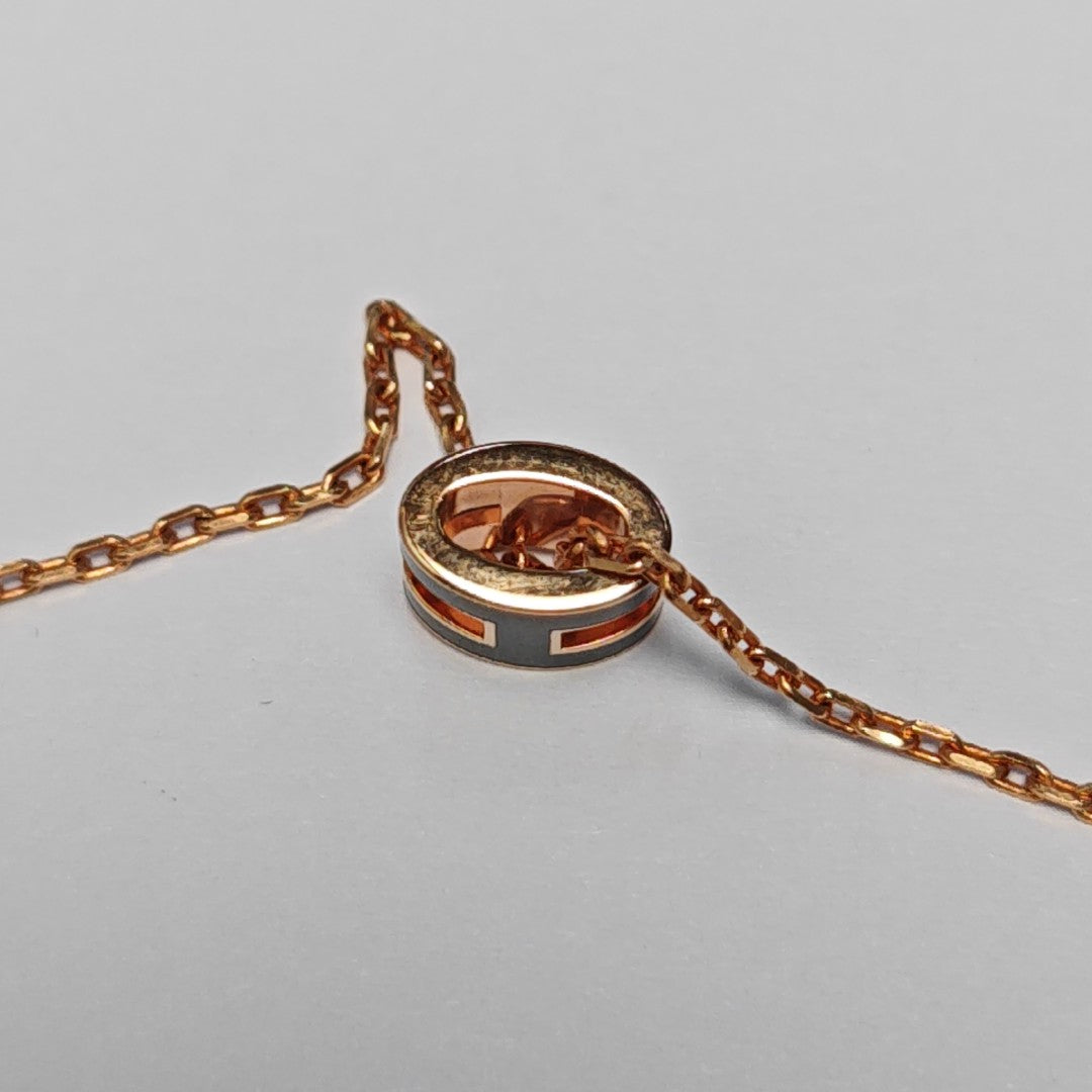 Pop H Metal Rose Gold Necklace