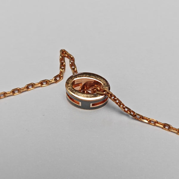 Pop H Metal Rose Gold Necklace