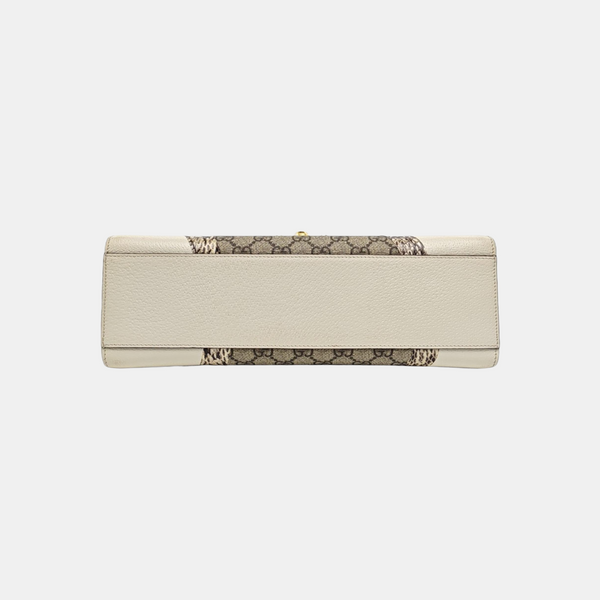 Padlock Small Monogram Coated Canvas White