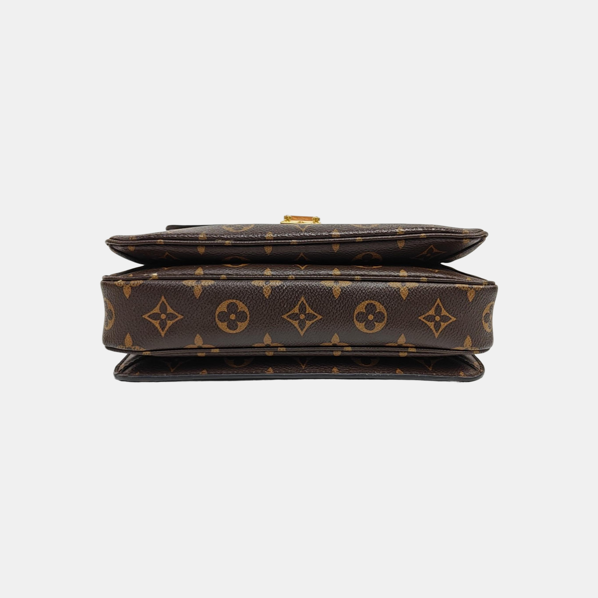 MÉTIS MM Monogram Coated Canvas Brown