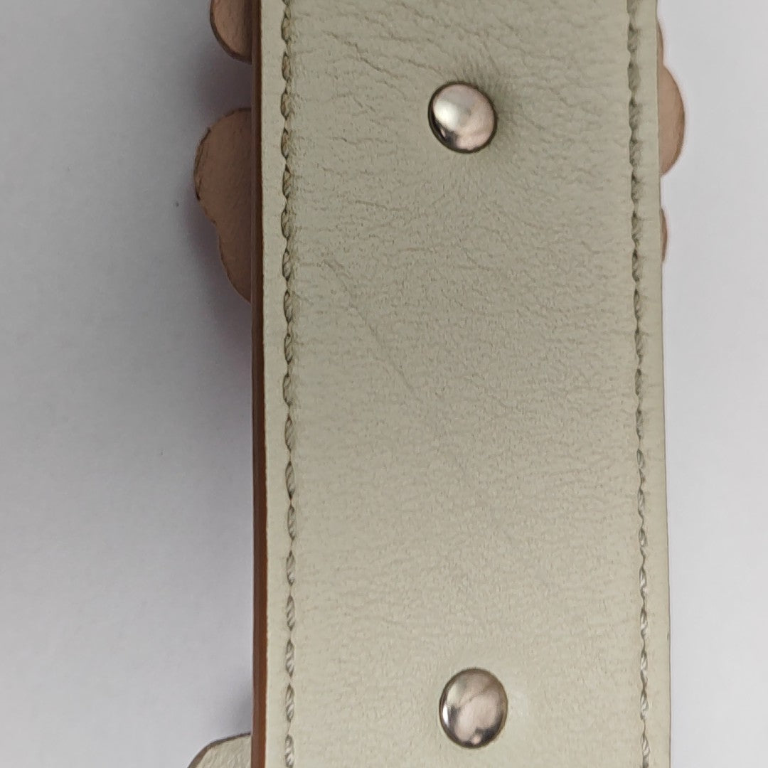Leather Bag Strap Blue