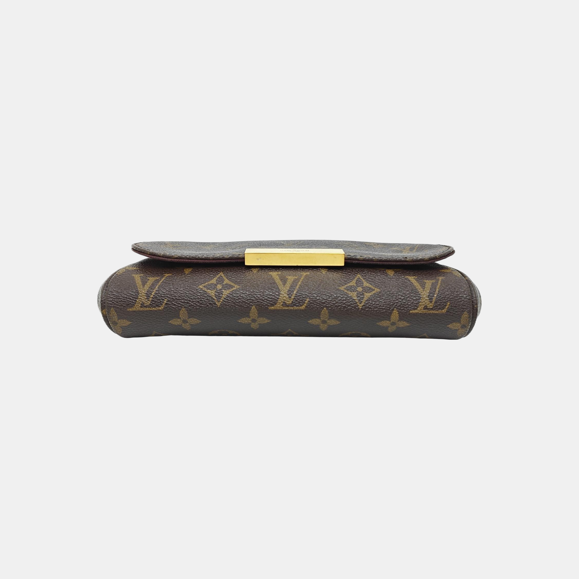 FAVORITE PM Monogram Coated Canvas Brown