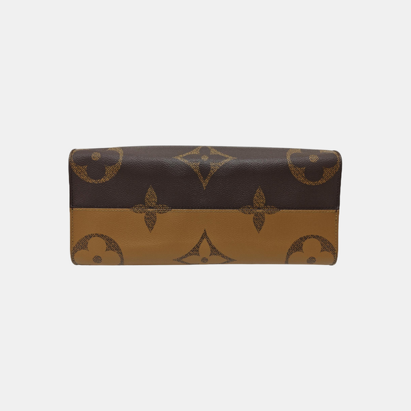 ONTHEGO MM Monogram Coated Canvas Brown