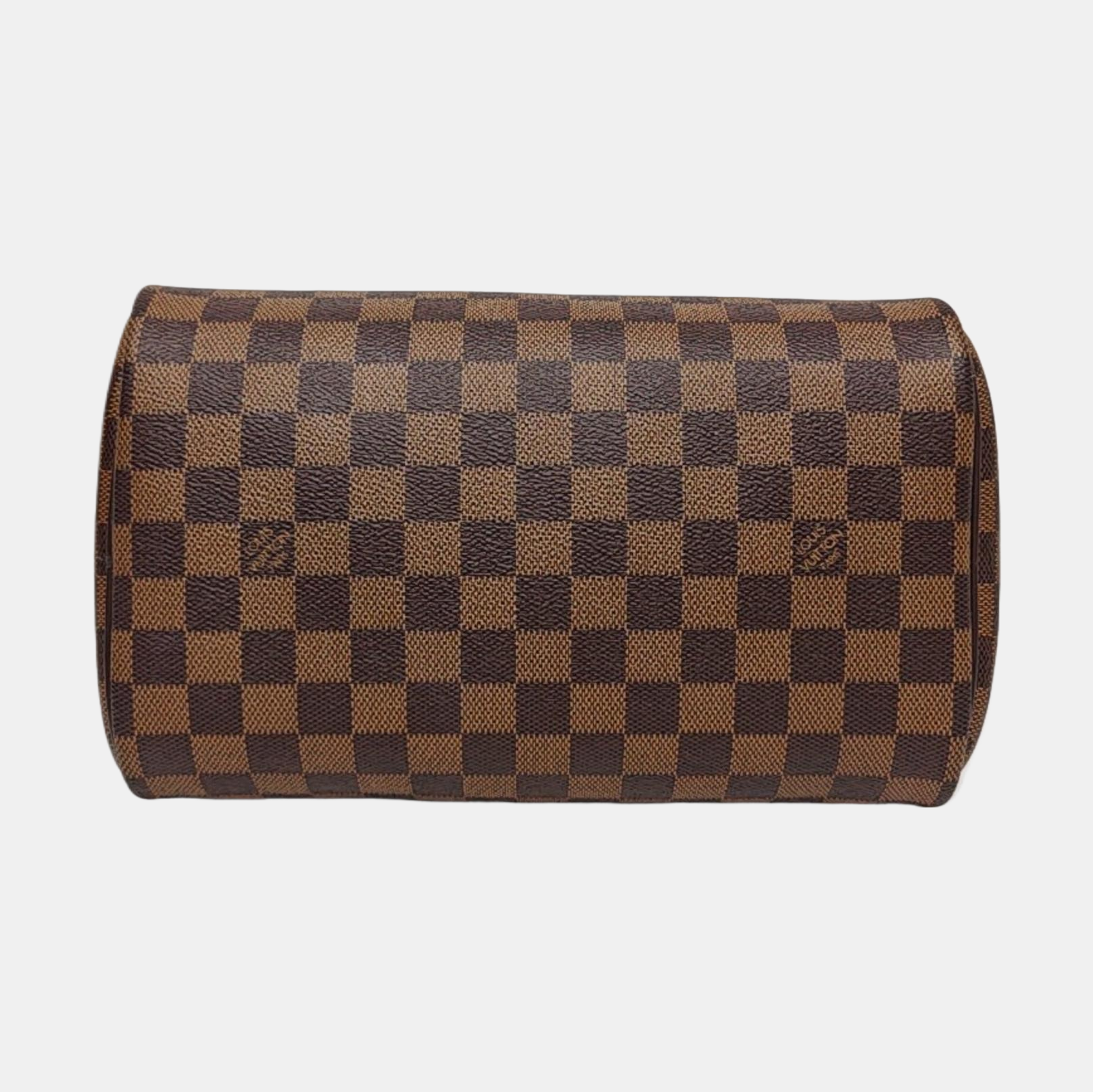 Damier Ebene Coated Canvas Clutch Extra Large Brown