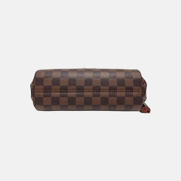 CROISETTE Damier Ebene Coated Canvas Brown