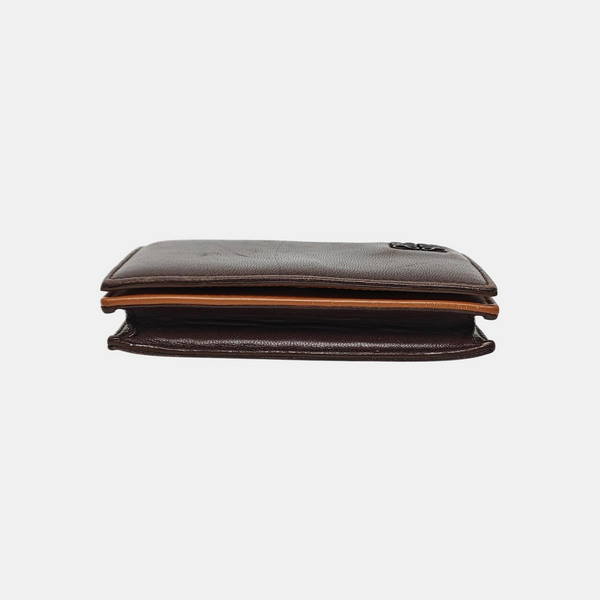 Calfskin Card Holder Brown