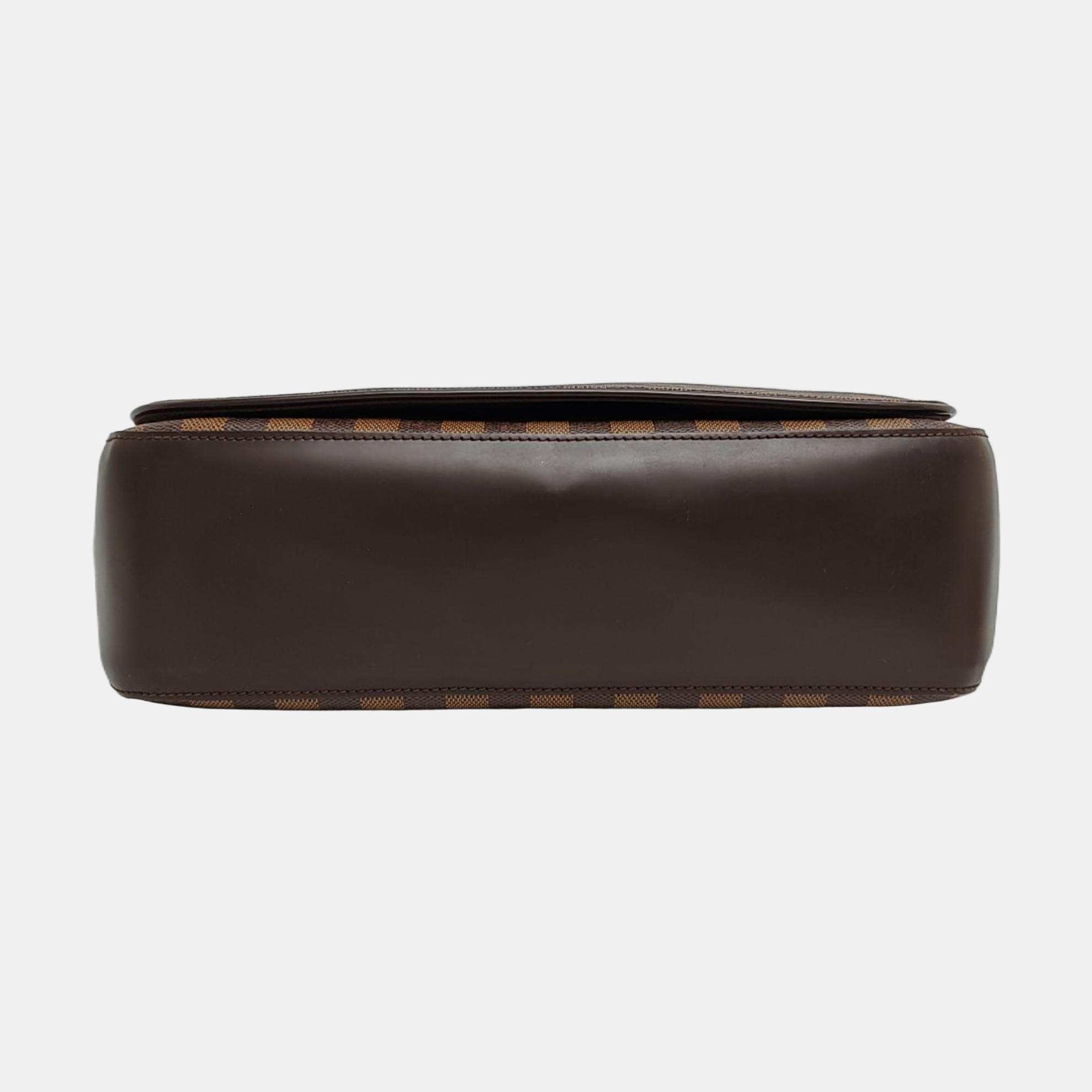 SPENCER Damier Ebene Coated Canvas Brown