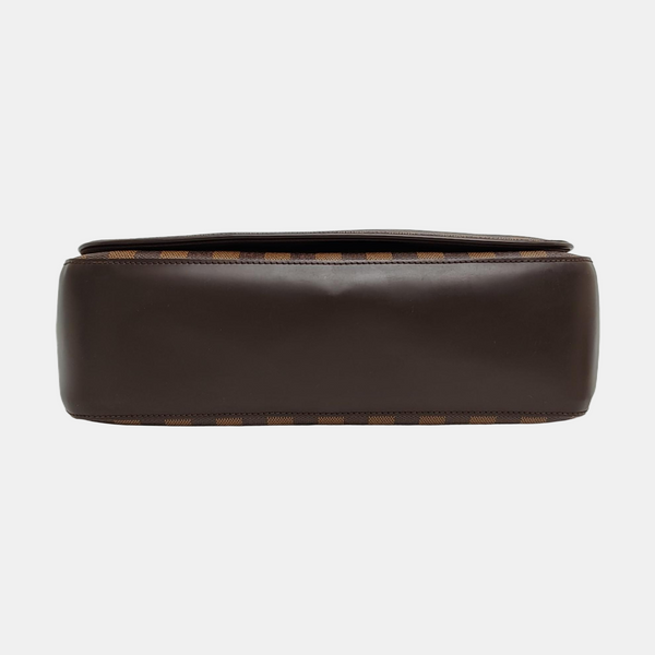 SPENCER Damier Ebene Coated Canvas Brown