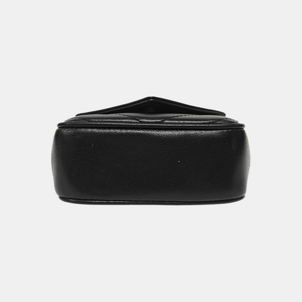 LOULOU Chevron Lambskin Black
