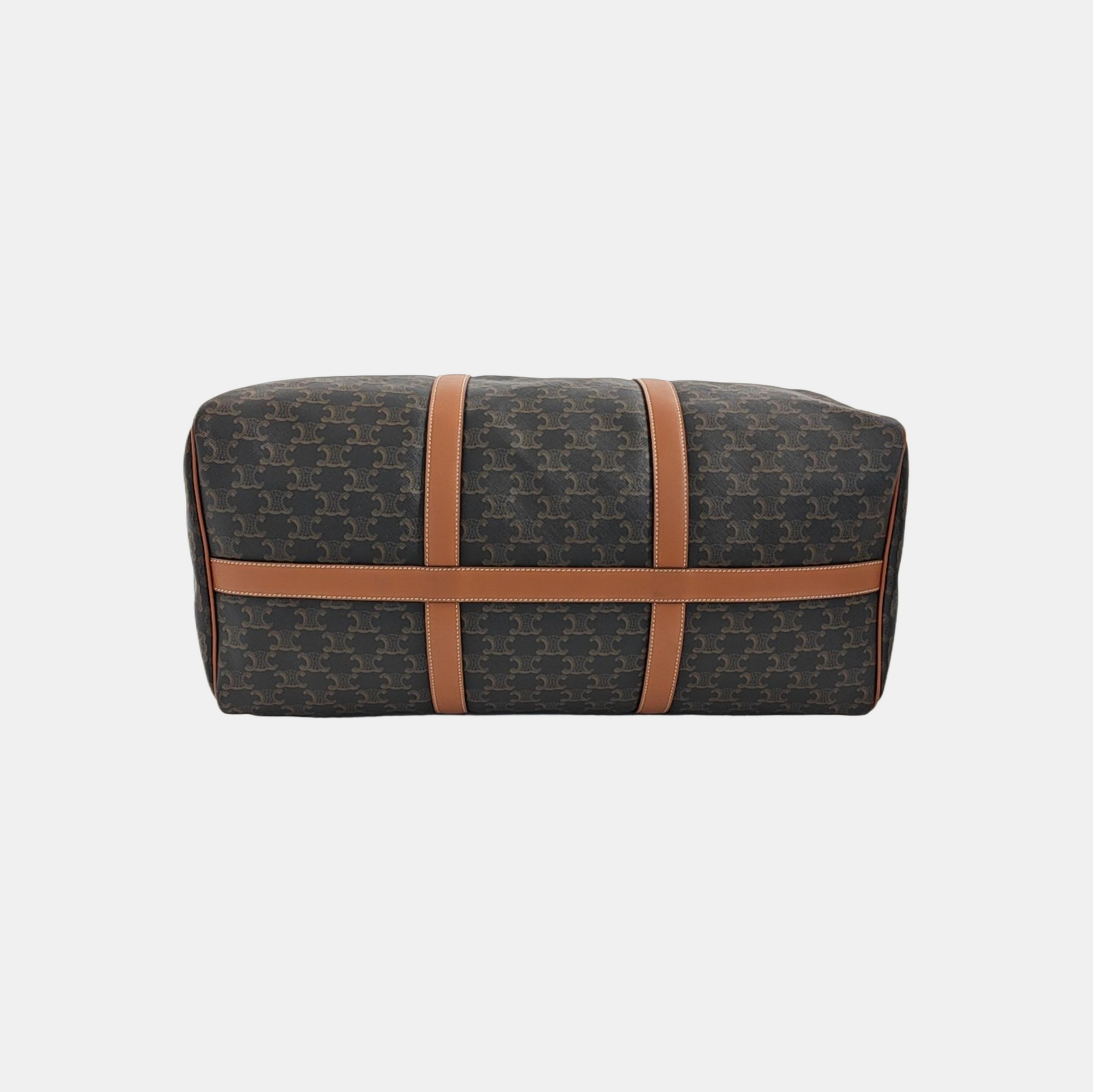 TRIOMPHE CANVAS Large Calfskin Brown