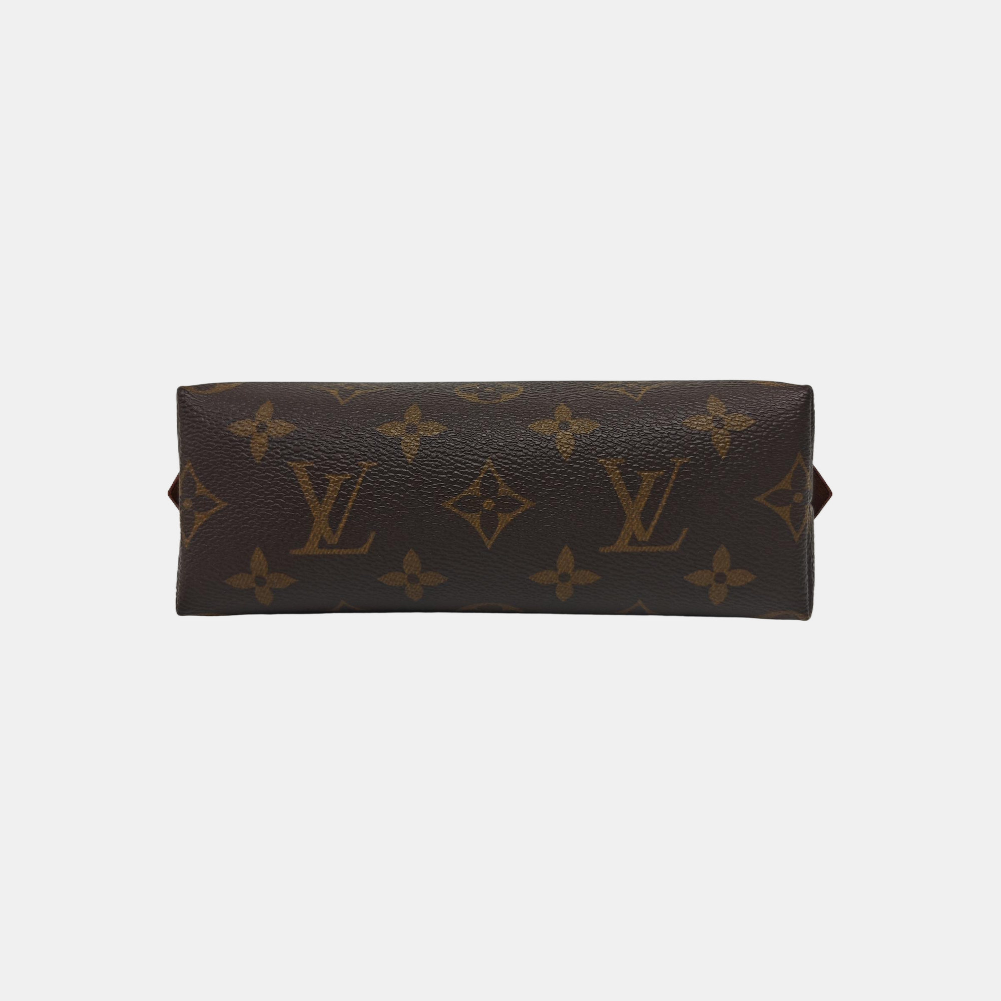COSMETIC PM Monogram Coated Canvas Brown