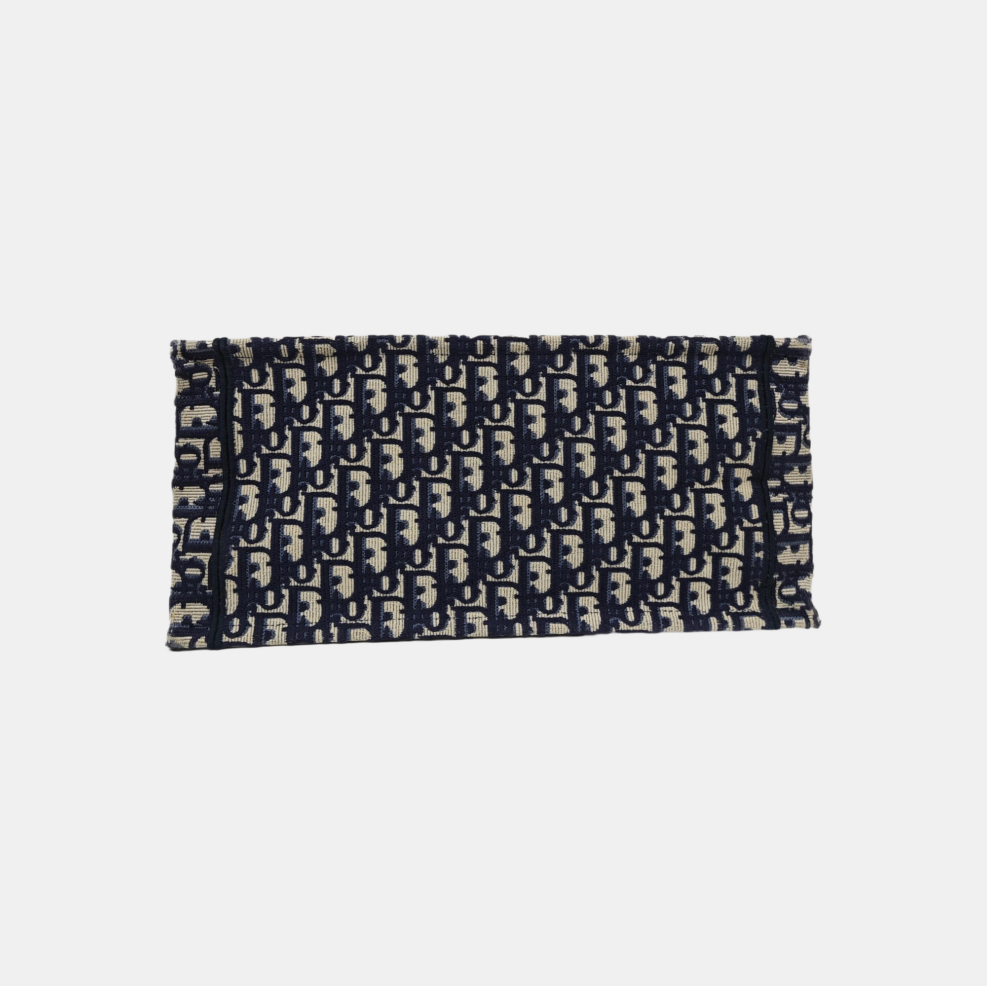 Book Tote Medium Oblique Canvas Blue