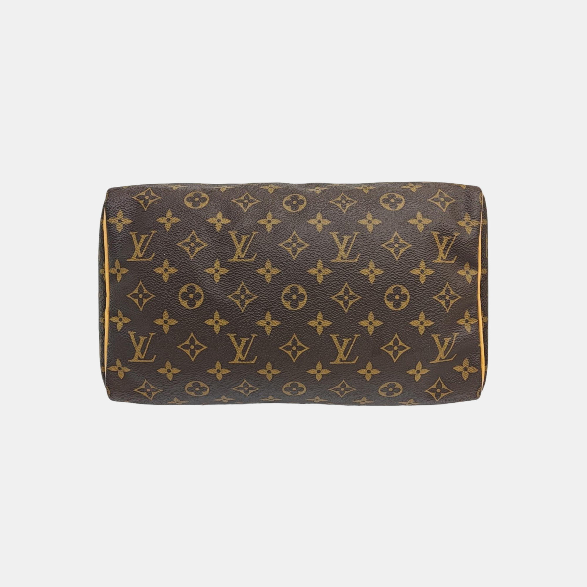 SPEEDY 30 Monogram Coated Canvas Brown